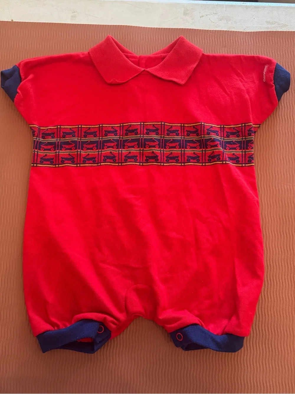 Vintage Oshkosh Baby‎ Onesie Romper made in USA 12M